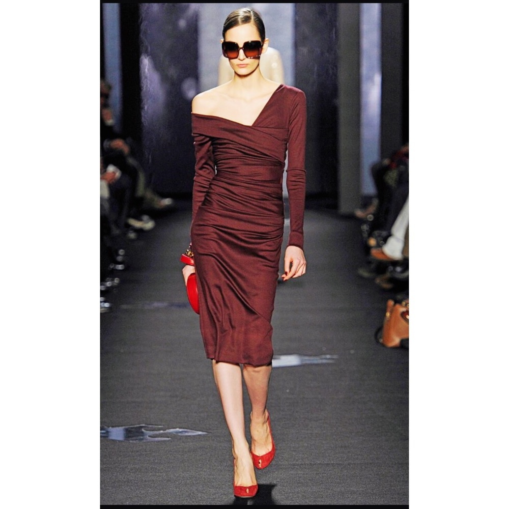 DVF Burgundy Dress